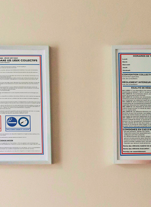 Affichage obligatoire exemple